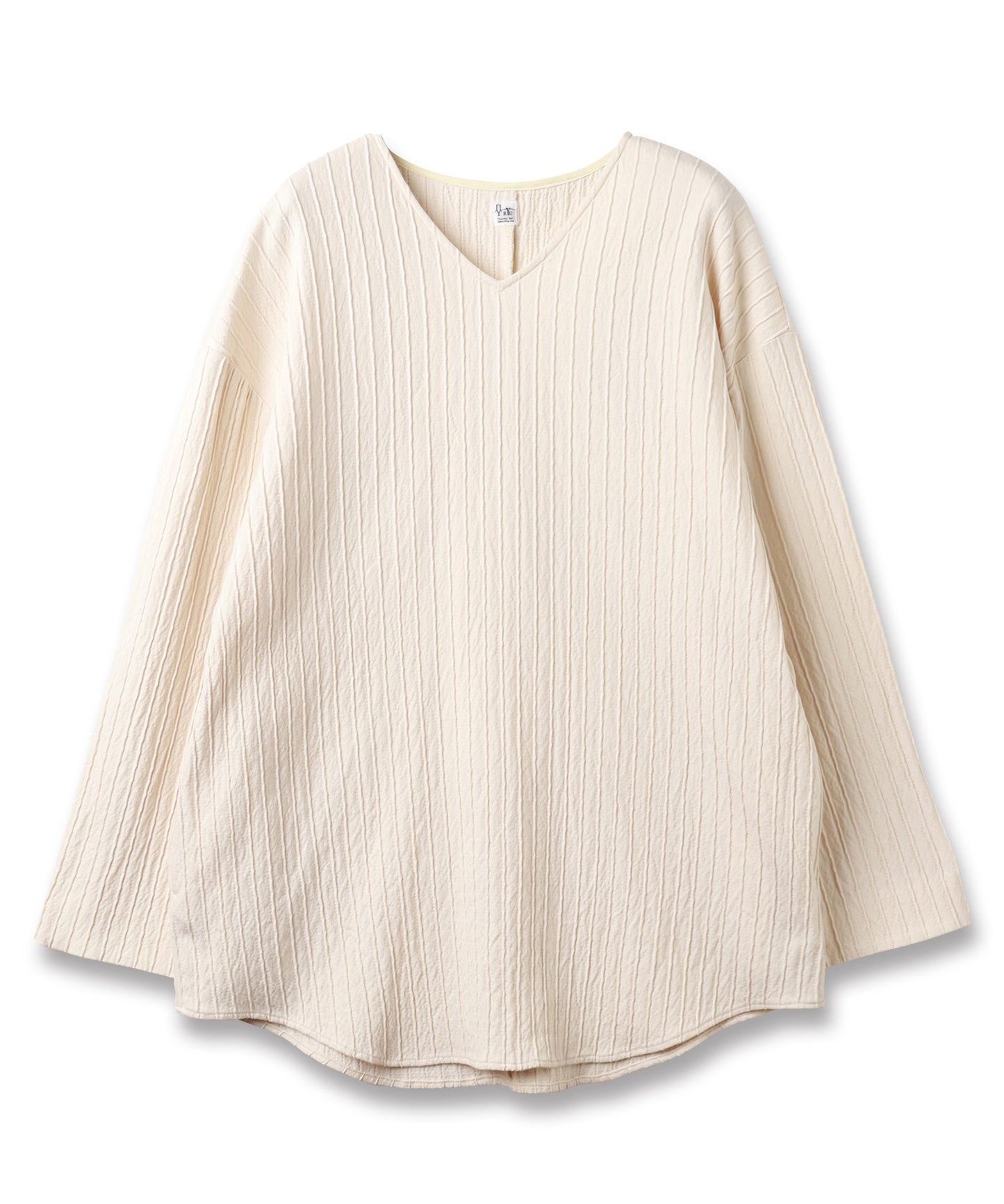 silk cotton v-neck pullover