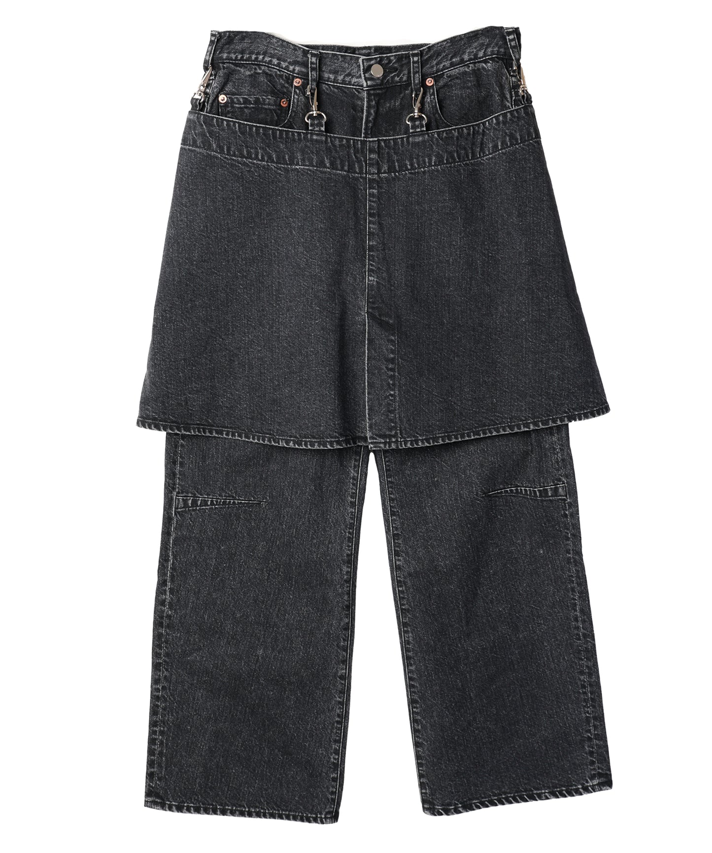 SKIRT DENIM PANTS