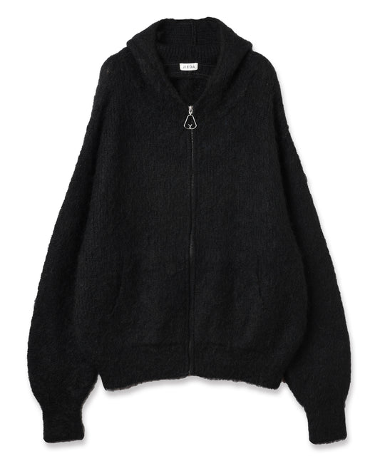 MOHAIR ZIP HOODIE