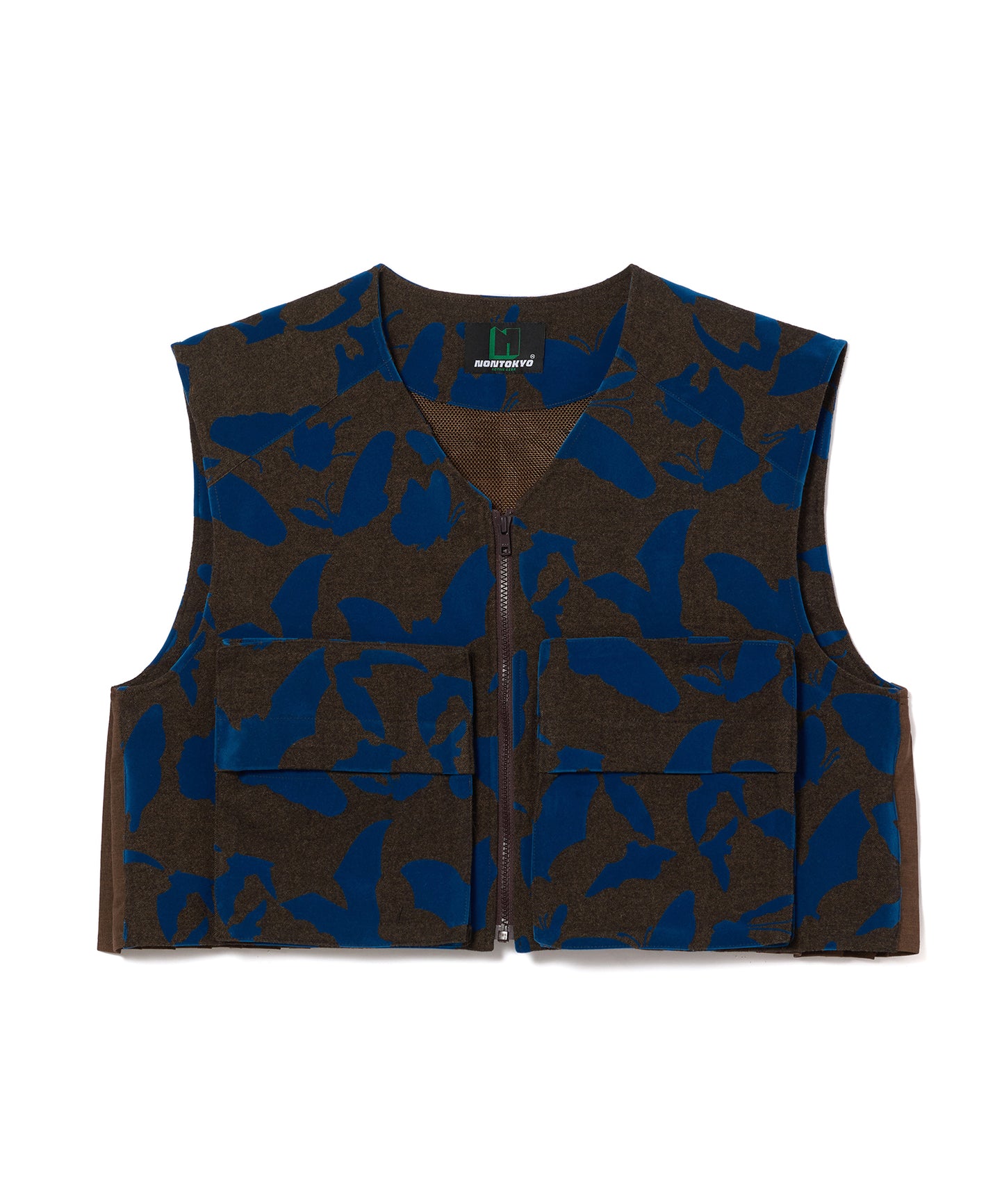 BACK PLEATS FLOCKY VEST