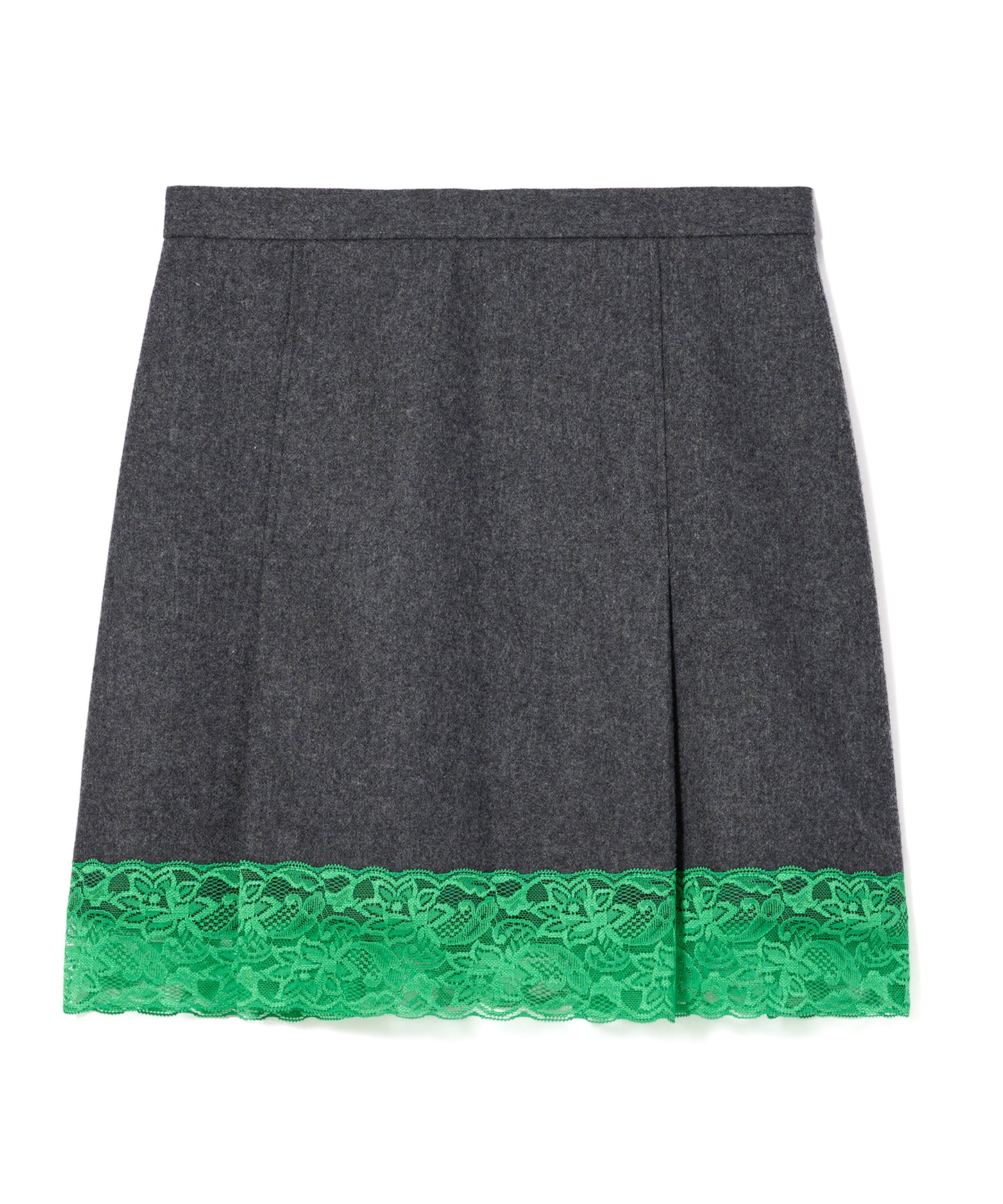 WOOL MINI LACE SKIRT