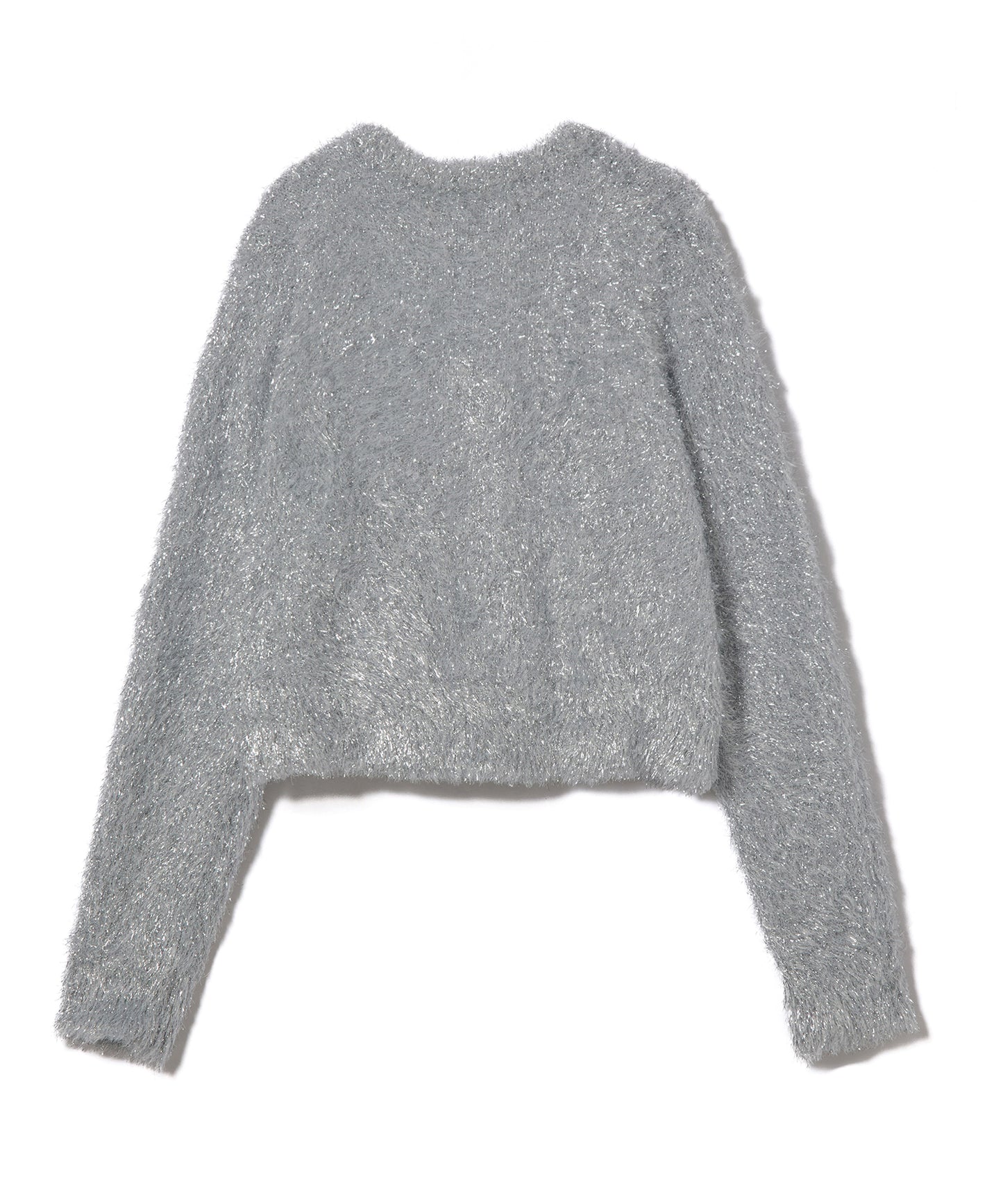 GLITTER SHAGGY KNIT CARDIGAN