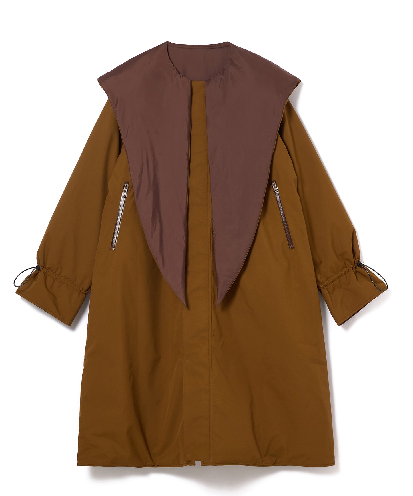 REVERSIBLE PADDED RIBBON COAT