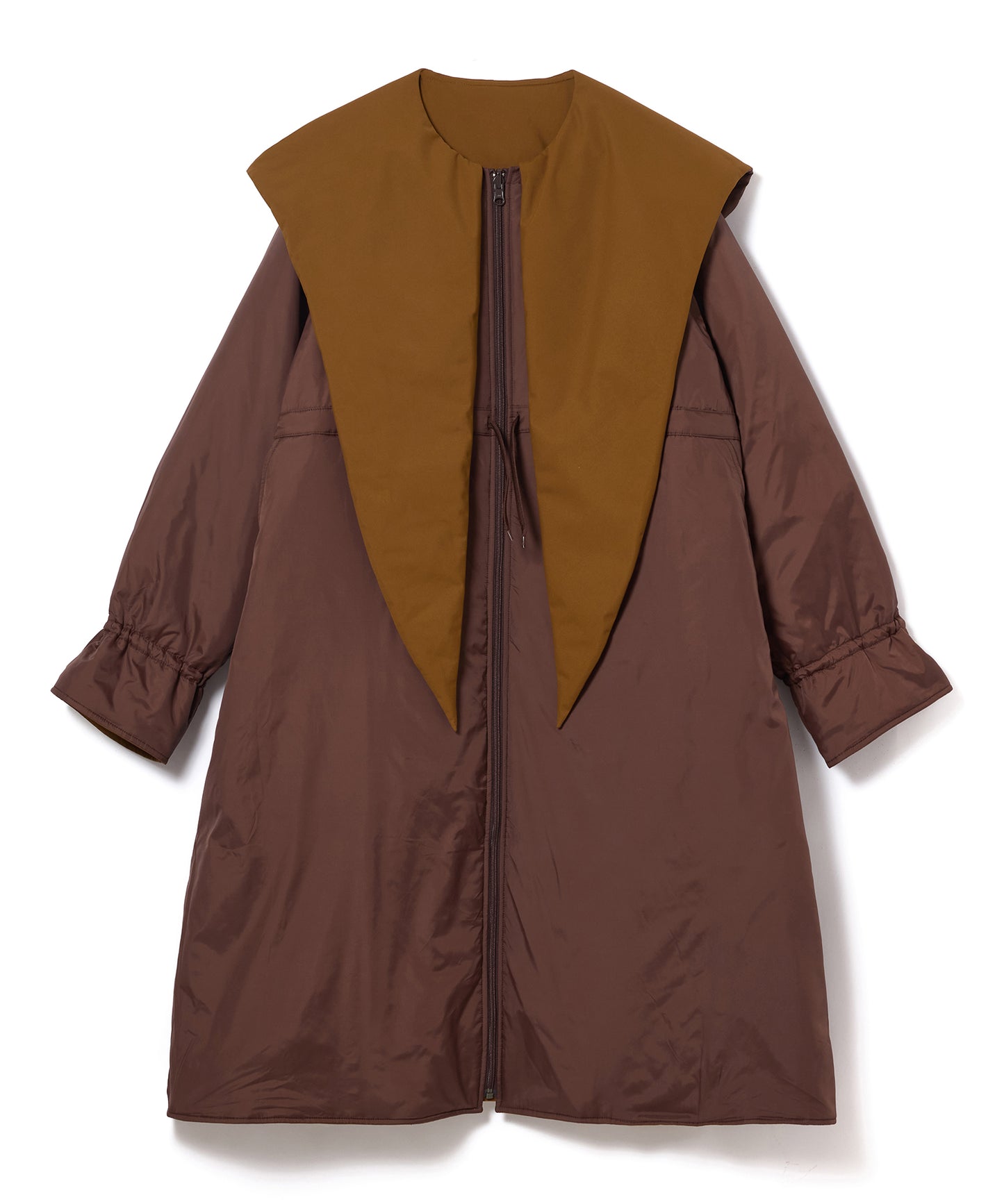 REVERSIBLE PADDED RIBBON COAT