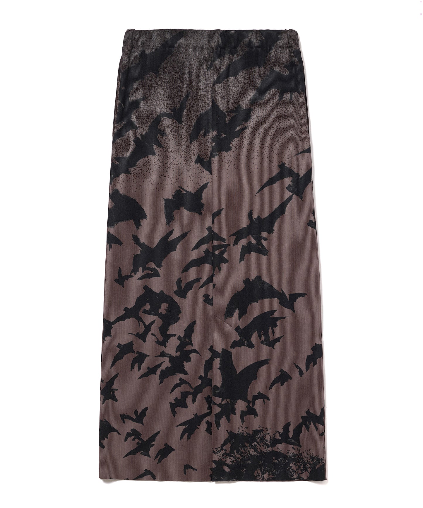 PRINT RIB SKIRT