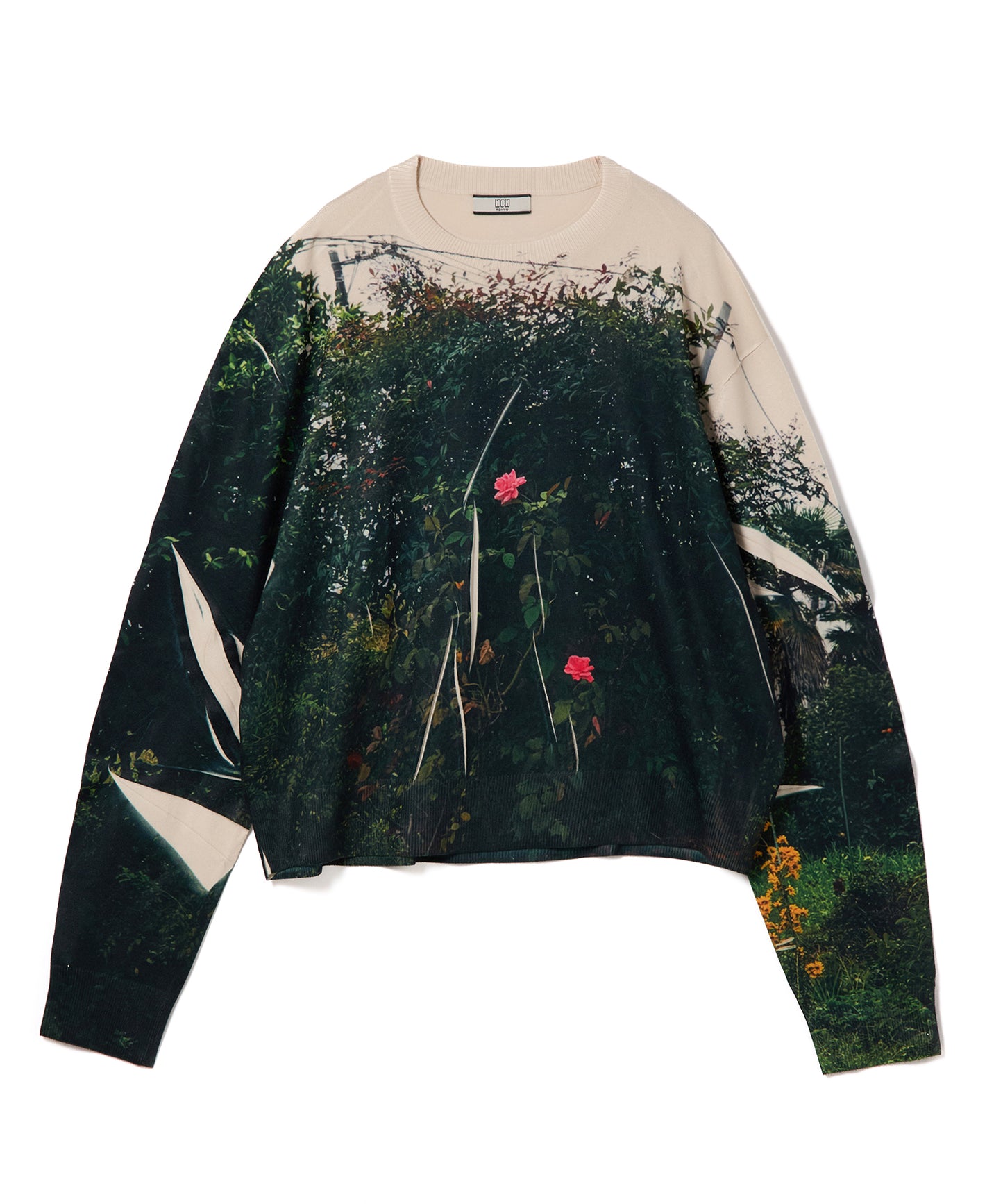 PRINT KNIT PULLTOPOVER