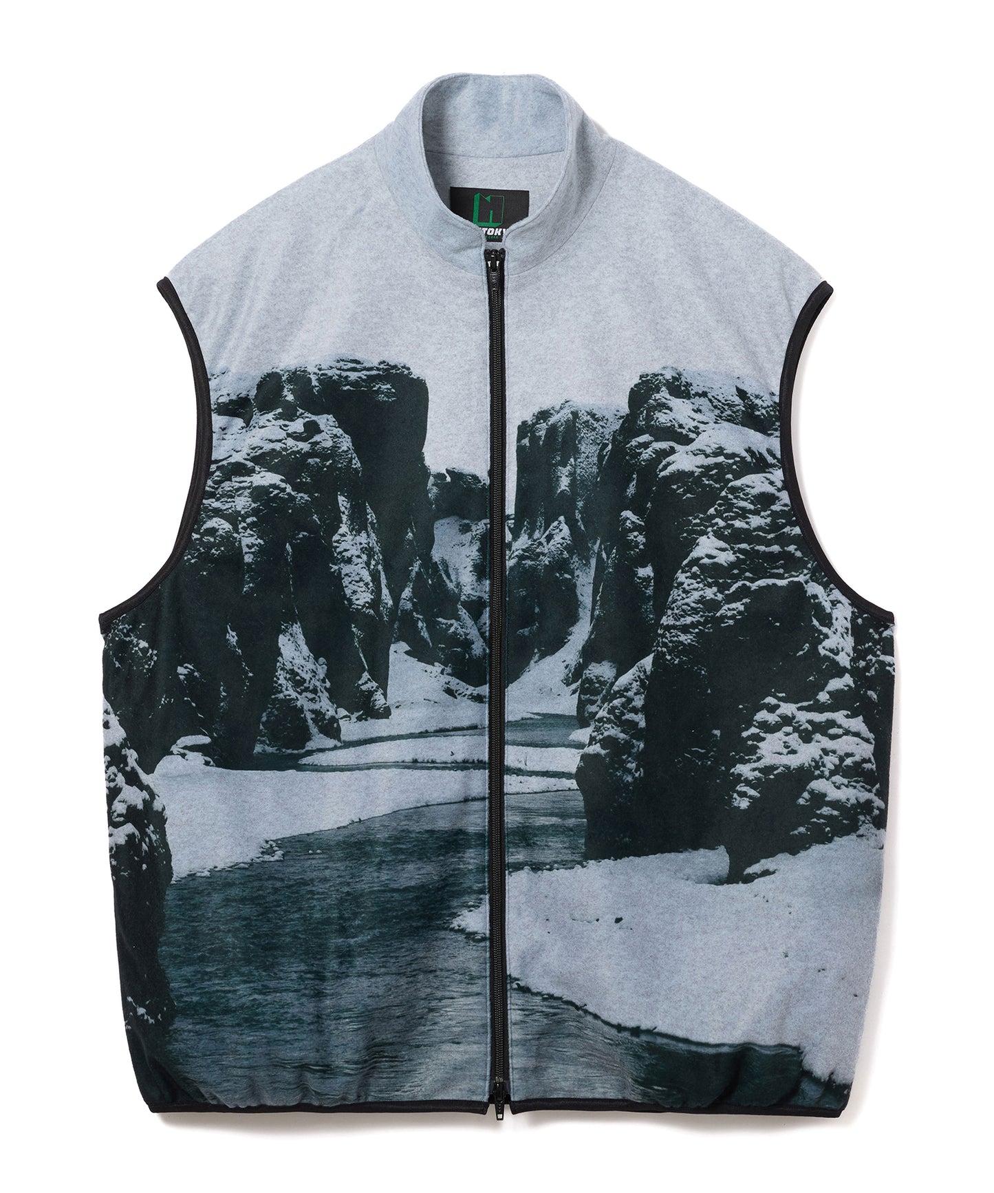 PRINT FLEECE VEST