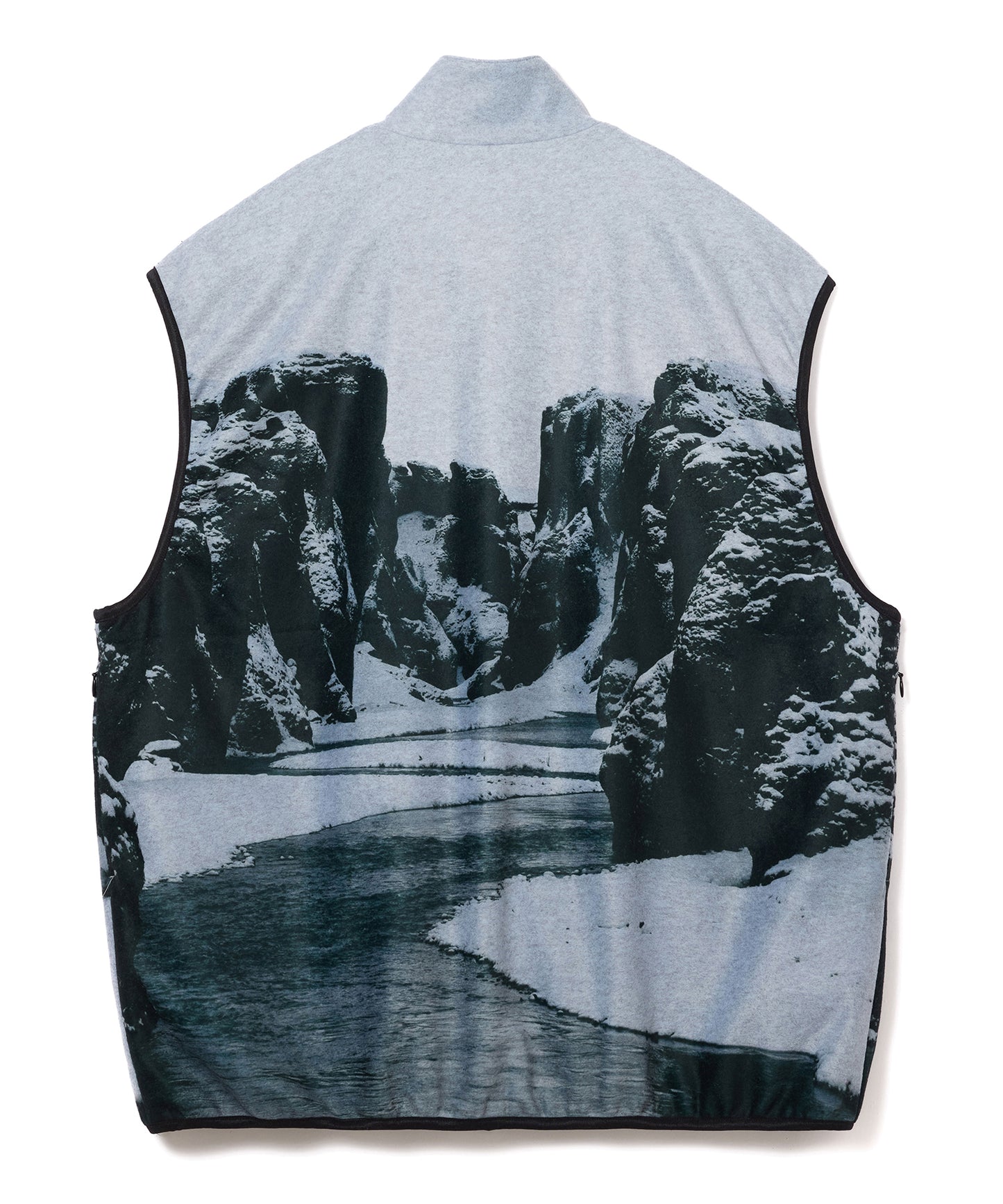 PRINT FLEECE VEST
