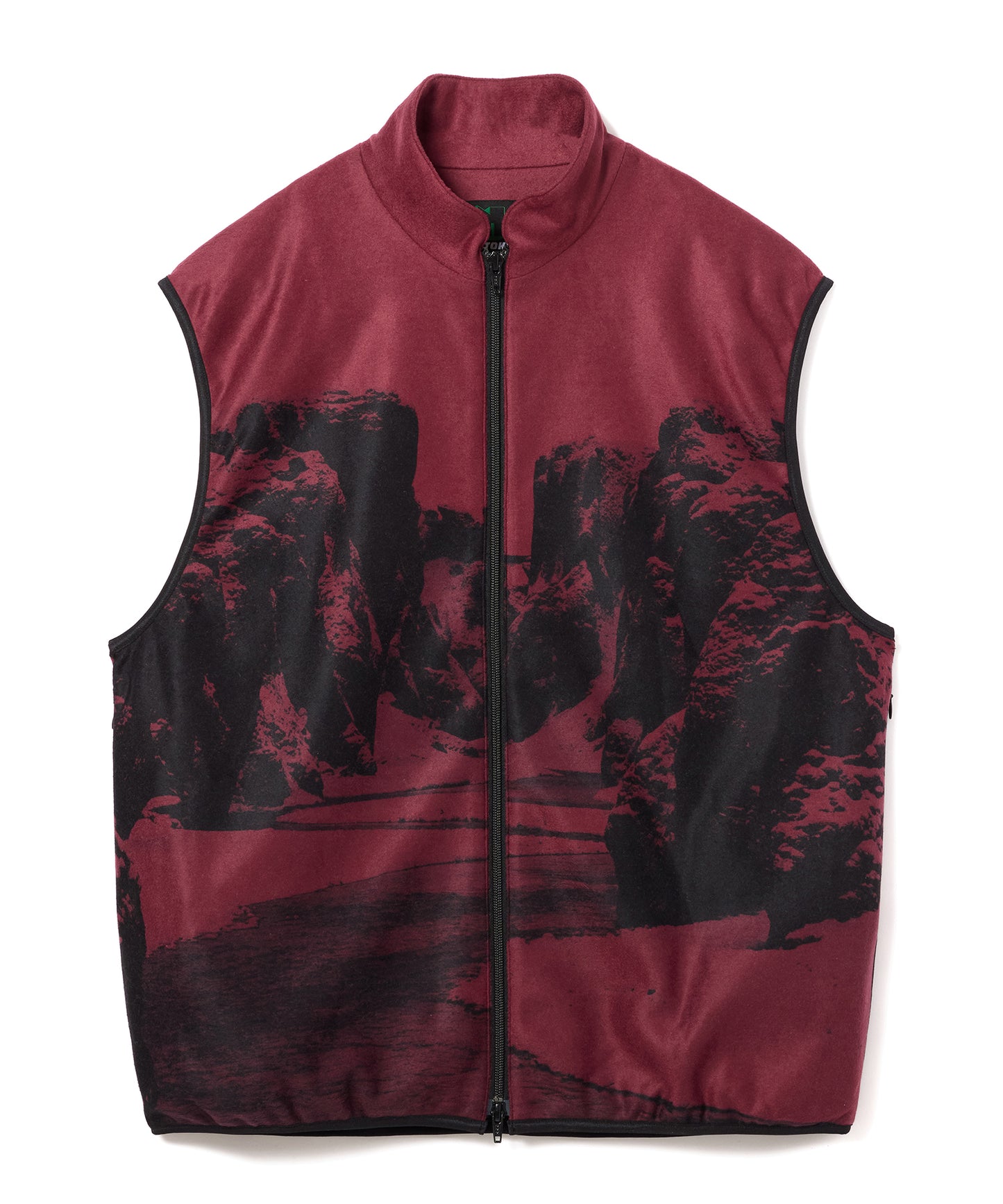 PRINT FLEECE VEST