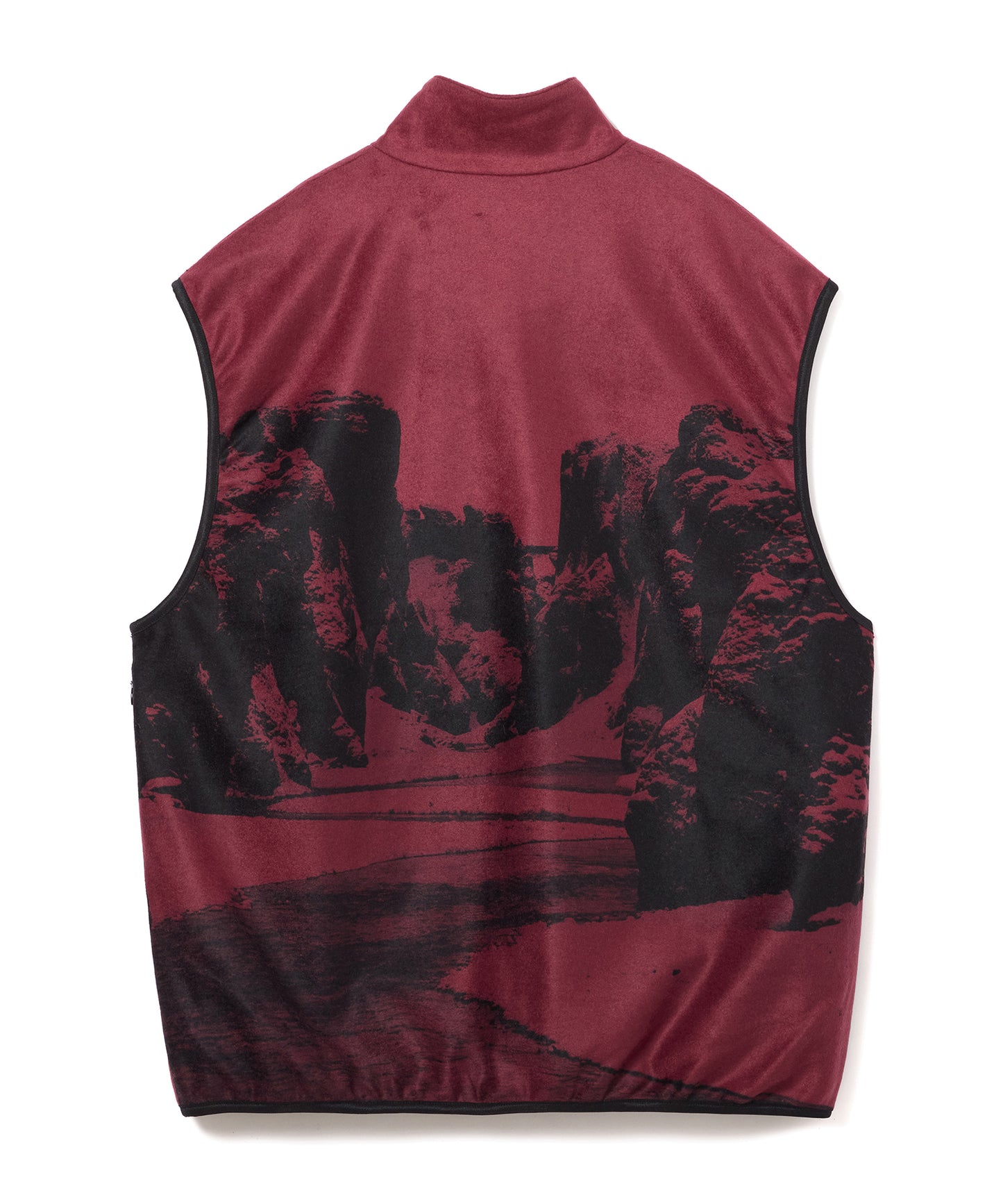 PRINT FLEECE VEST