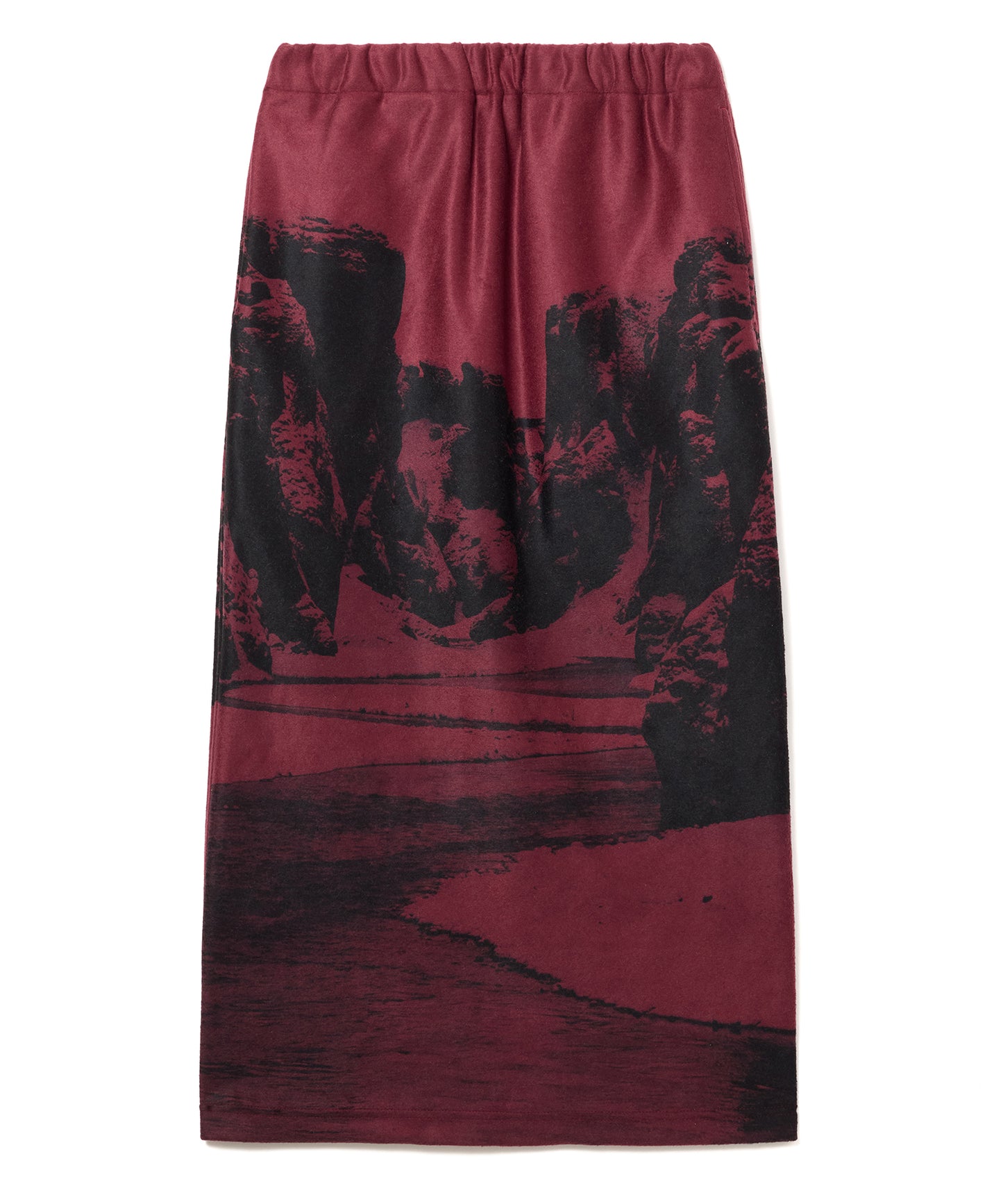 PRINT FLEECE SKIRT