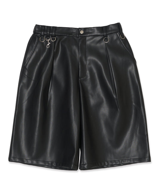 VEGAN LEATHER SHORTS