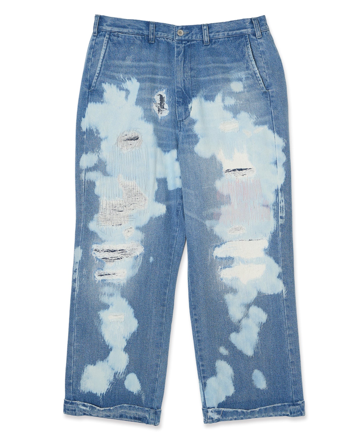 DAMEGE DENIM PANTS