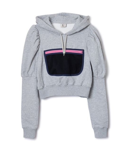 MESH POCKET PUFF SLEEVE PARKER