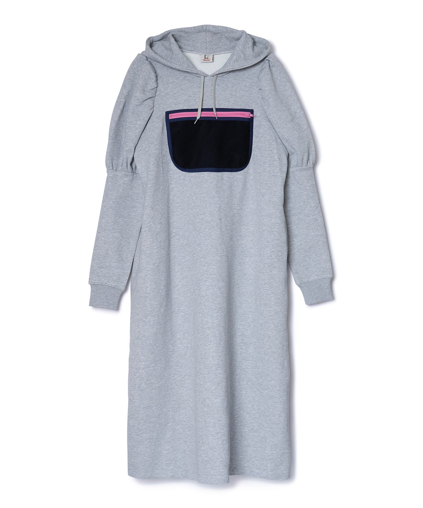 MESH POCKET PUFFSLEEVE ONE-PIECE