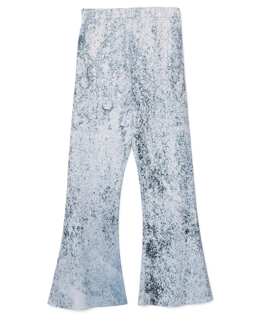 PRINT RIB FLARE PANTS