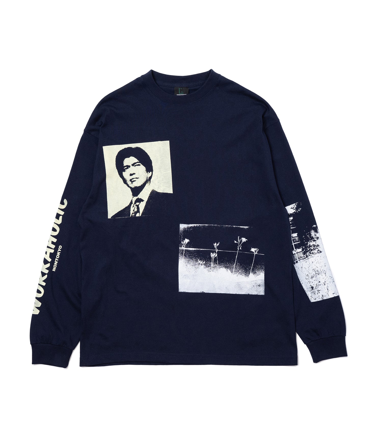 PRINT L/S T-SHIRT(WORKAHOLIC)