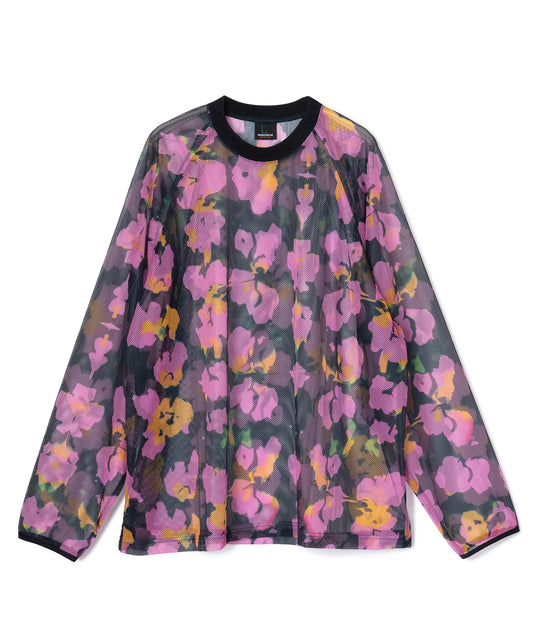 PRINT MESH PULLOVER & SCARF