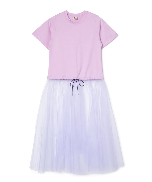 GATHER TULLE ONE-PIECE