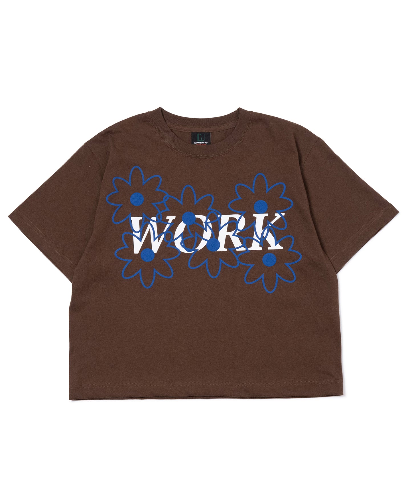 PRINT SHORT T-SHIRT(WORK)
