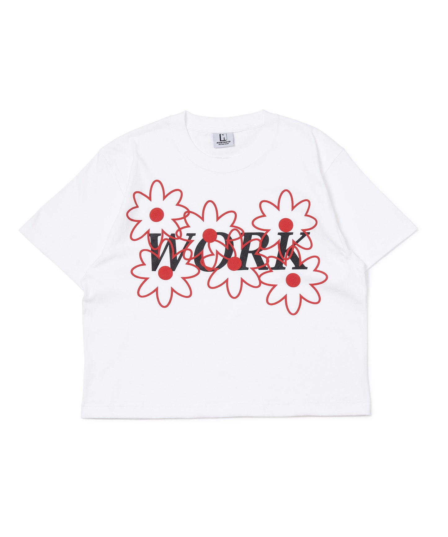 PRINT SHORT T-SHIRT(WORK)