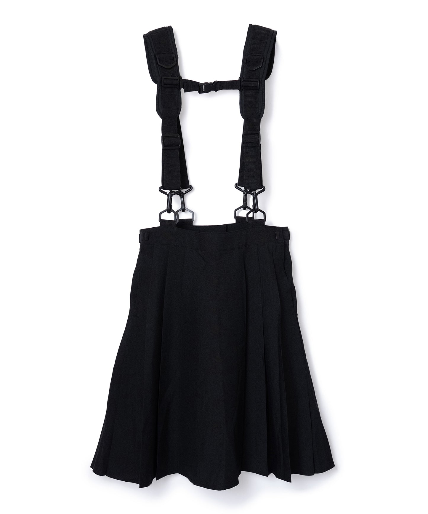 2WAY SHOULDER GIMMICK PLEATS SKIRT