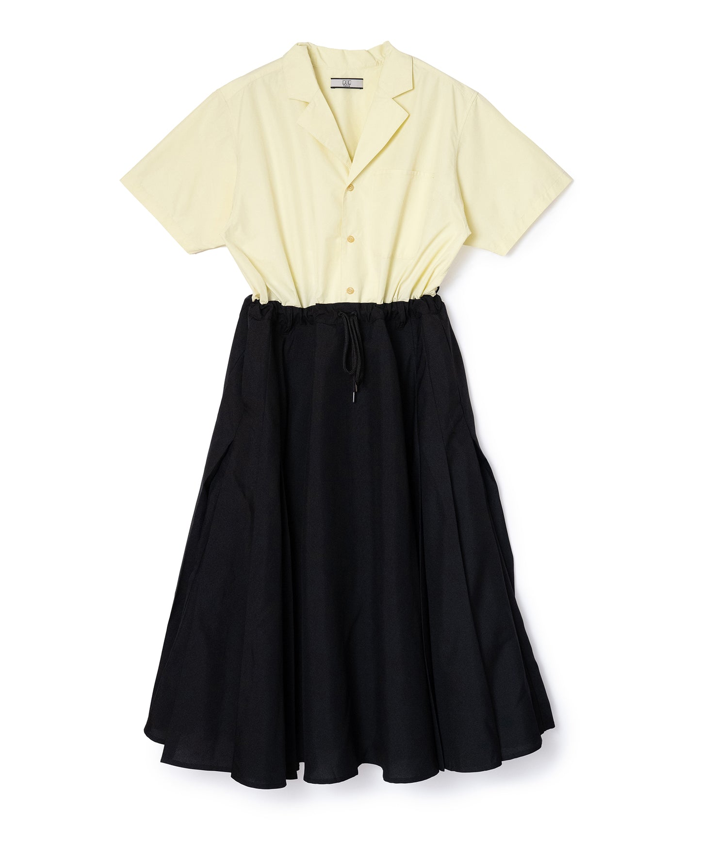 OPENCOLLAR SHIRT ONE-PIECE
