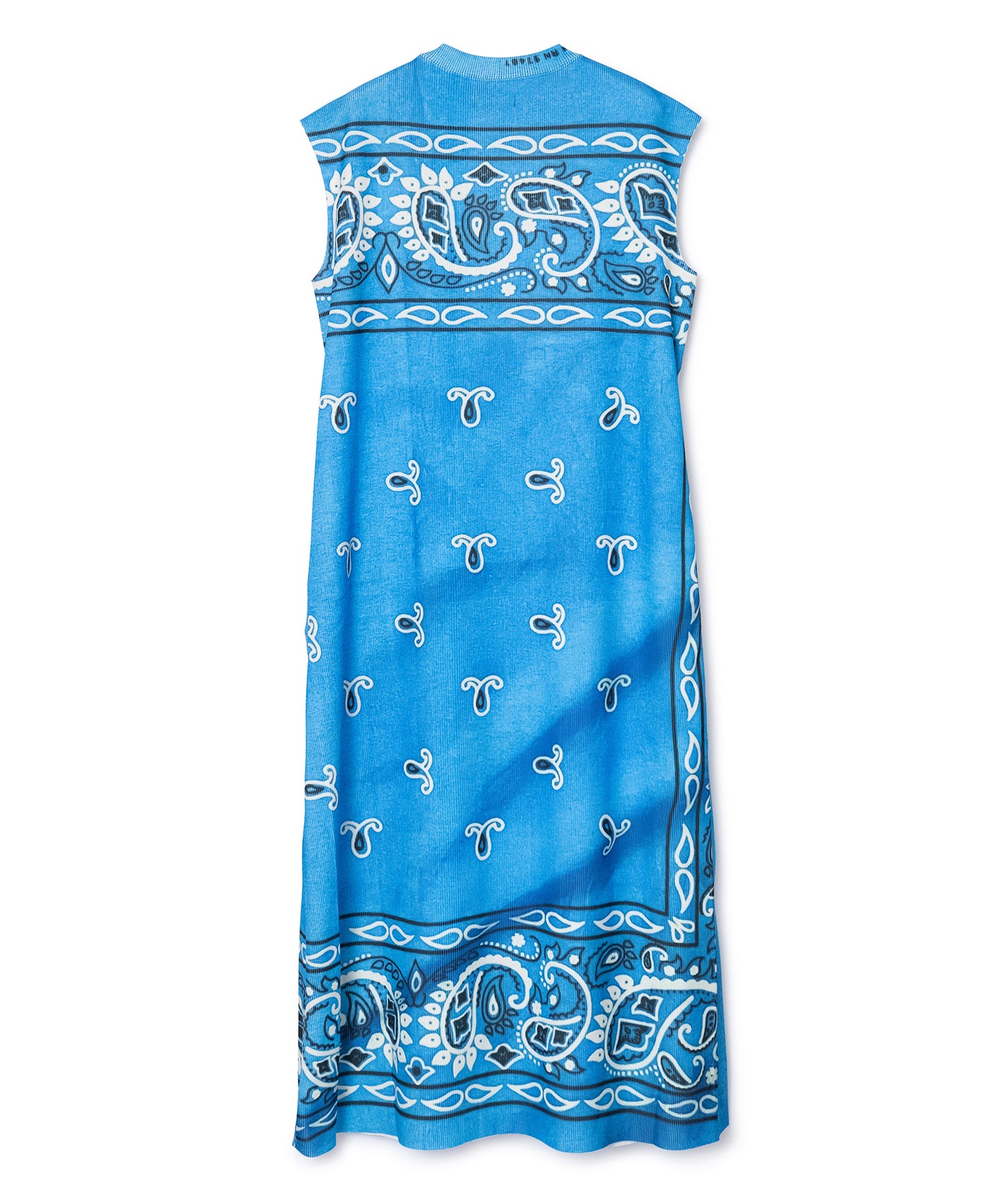 PRINT RIB NO SLEEVE ONE-PIECE
