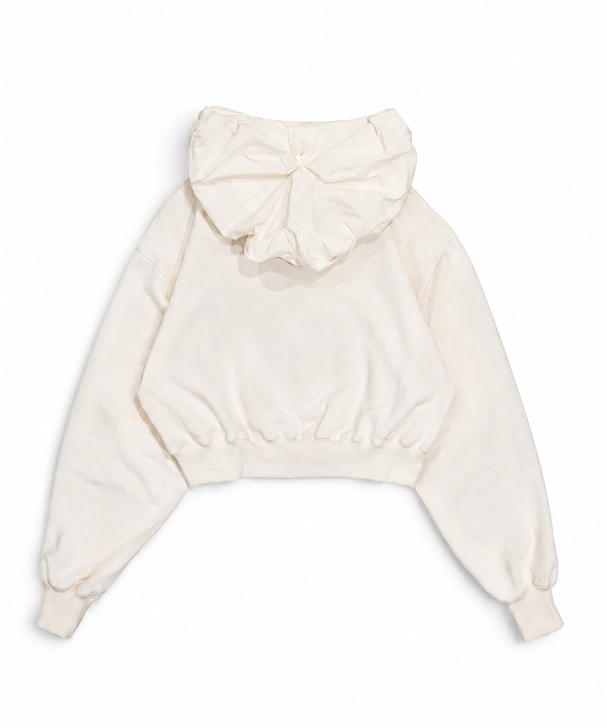 FLOWER SMOCKING HOODIE