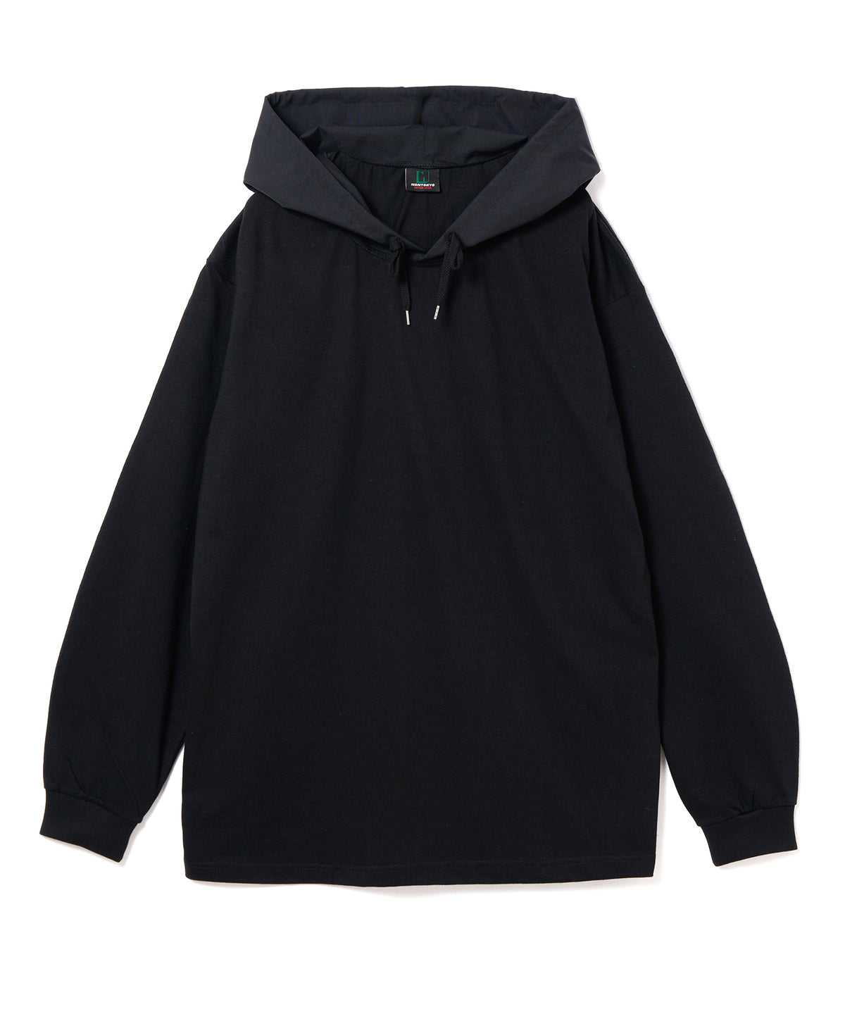 NYLON HOOD LONG T-SHIRT