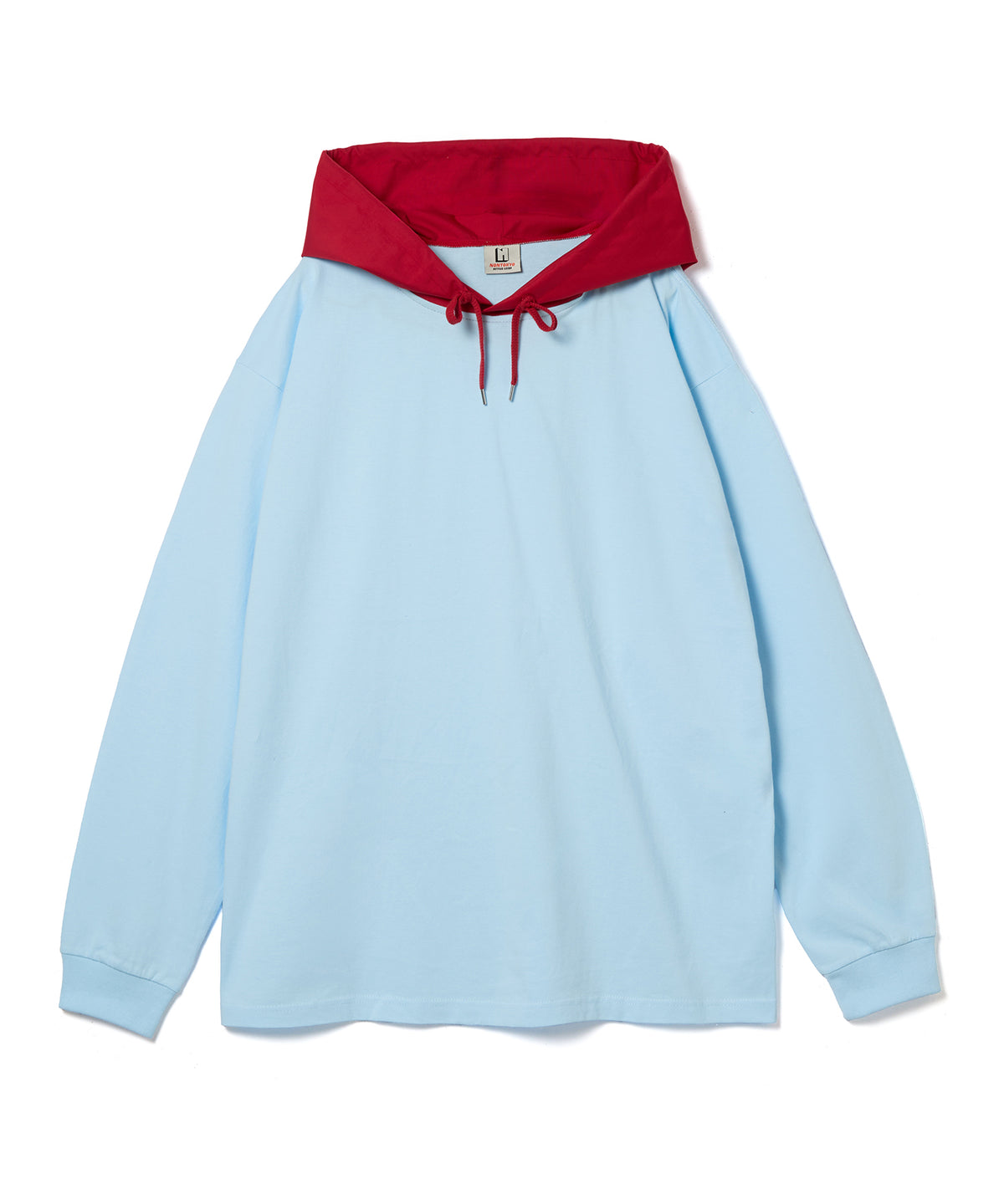 NYLON HOOD LONG T-SHIRT