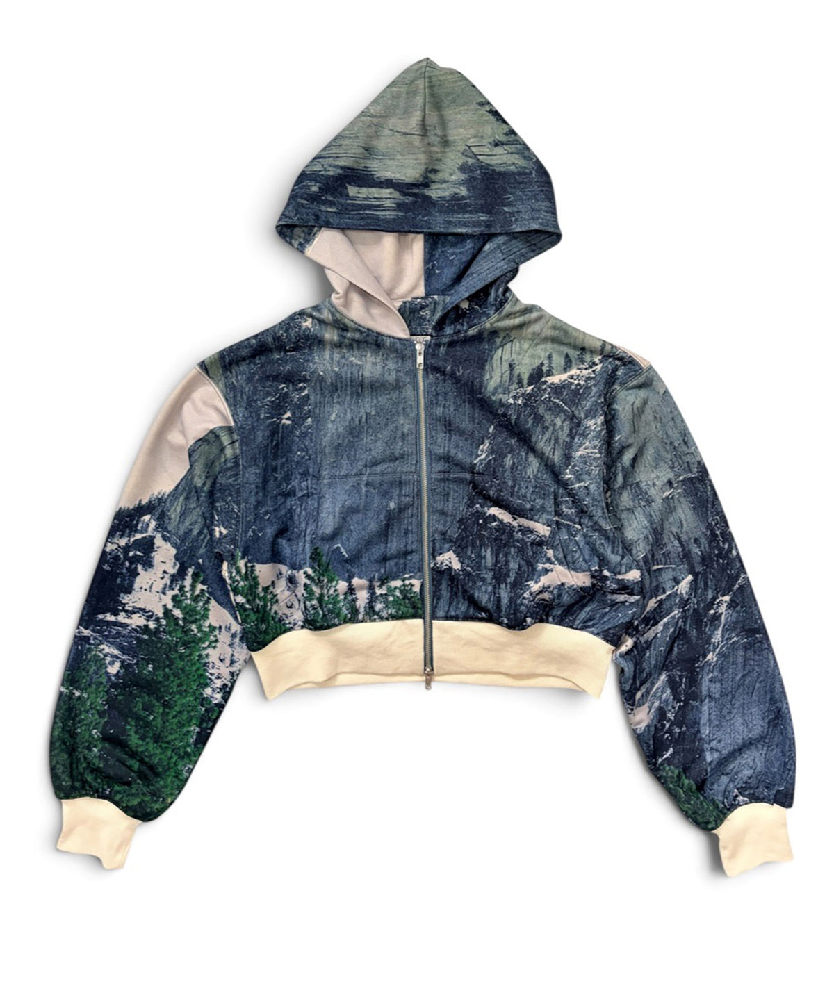 PRINT SWEAT ZIP-UP HOODIE