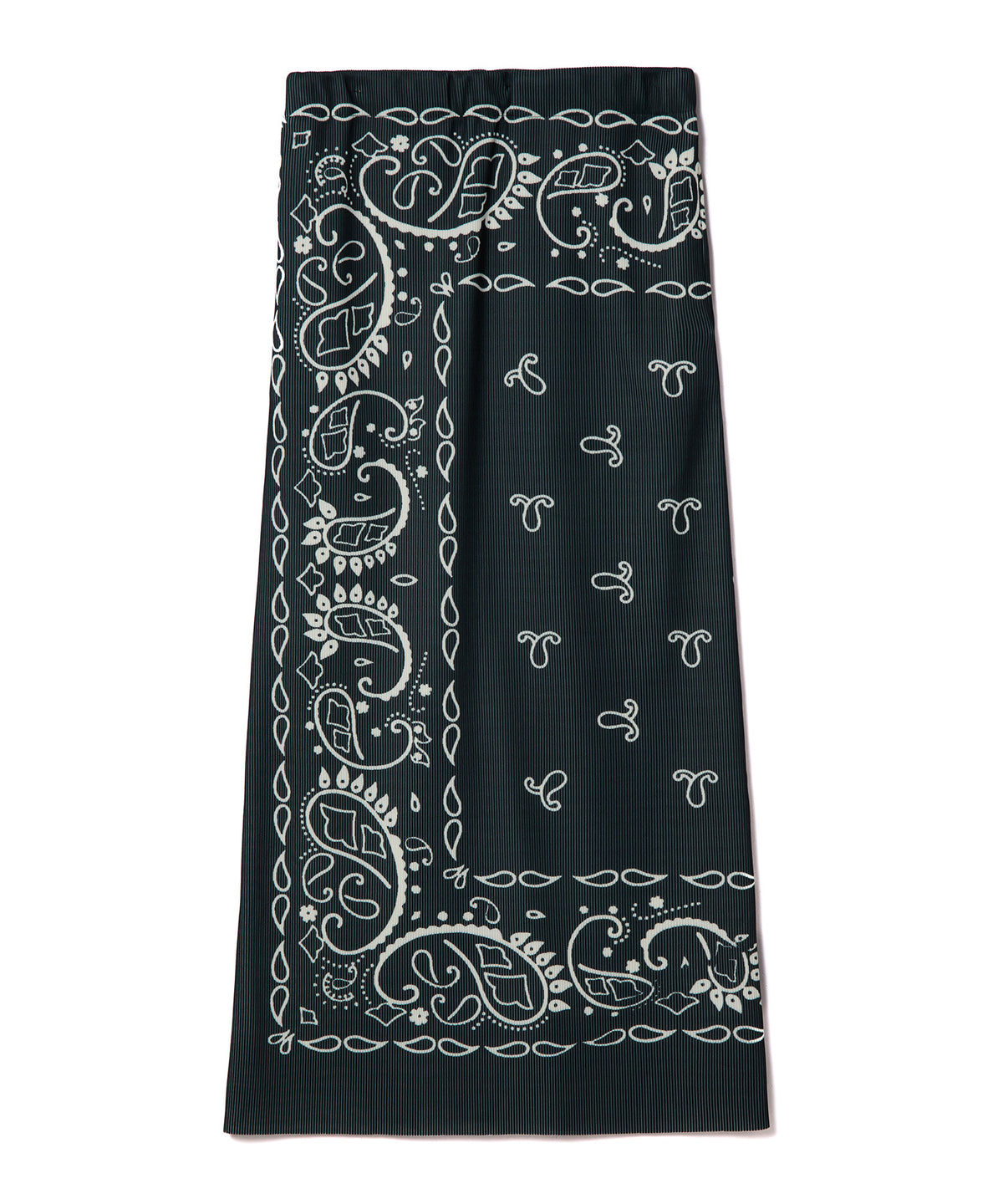 PRINT RIB SKIRT