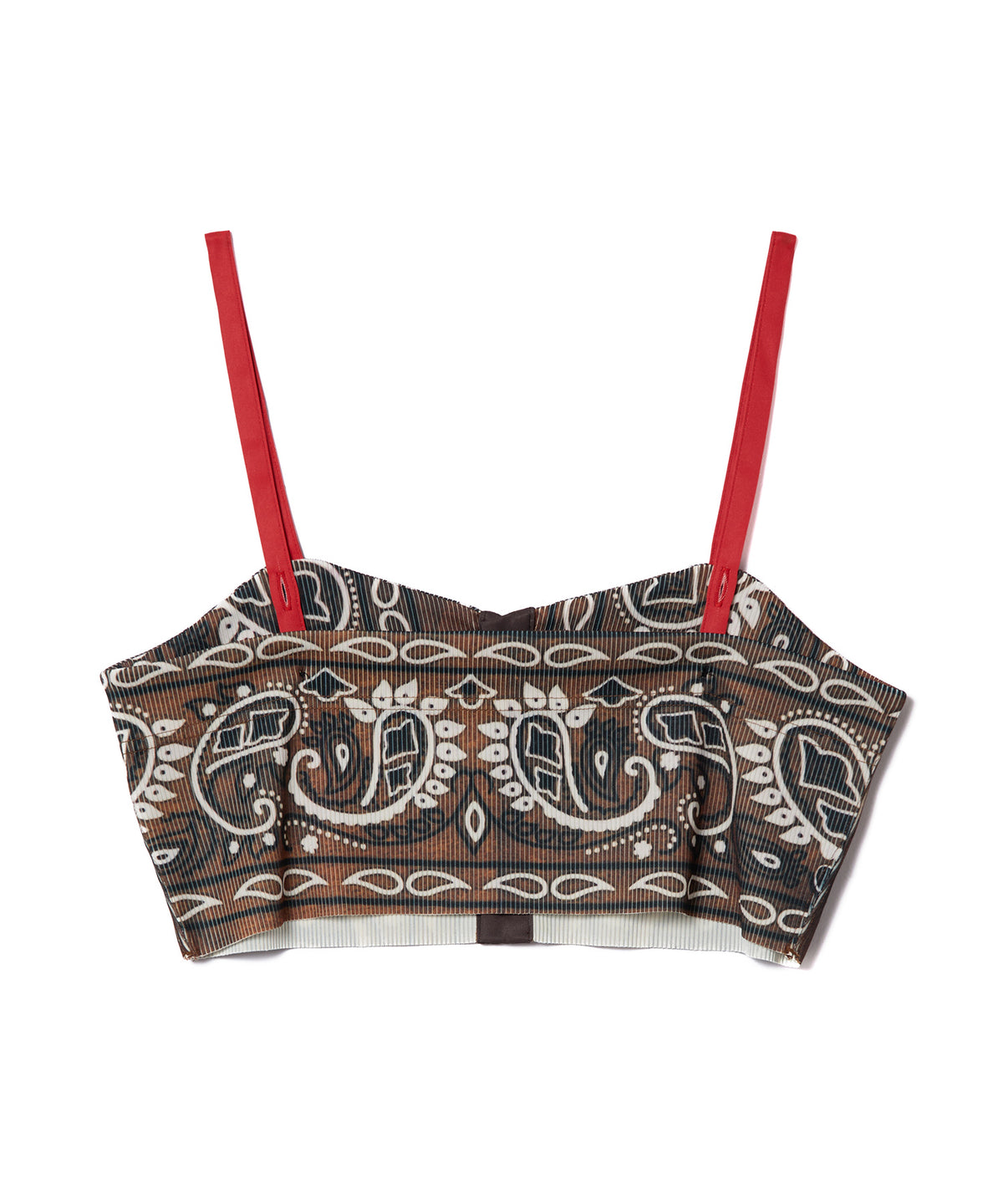 PRINT RIB BUSTIER