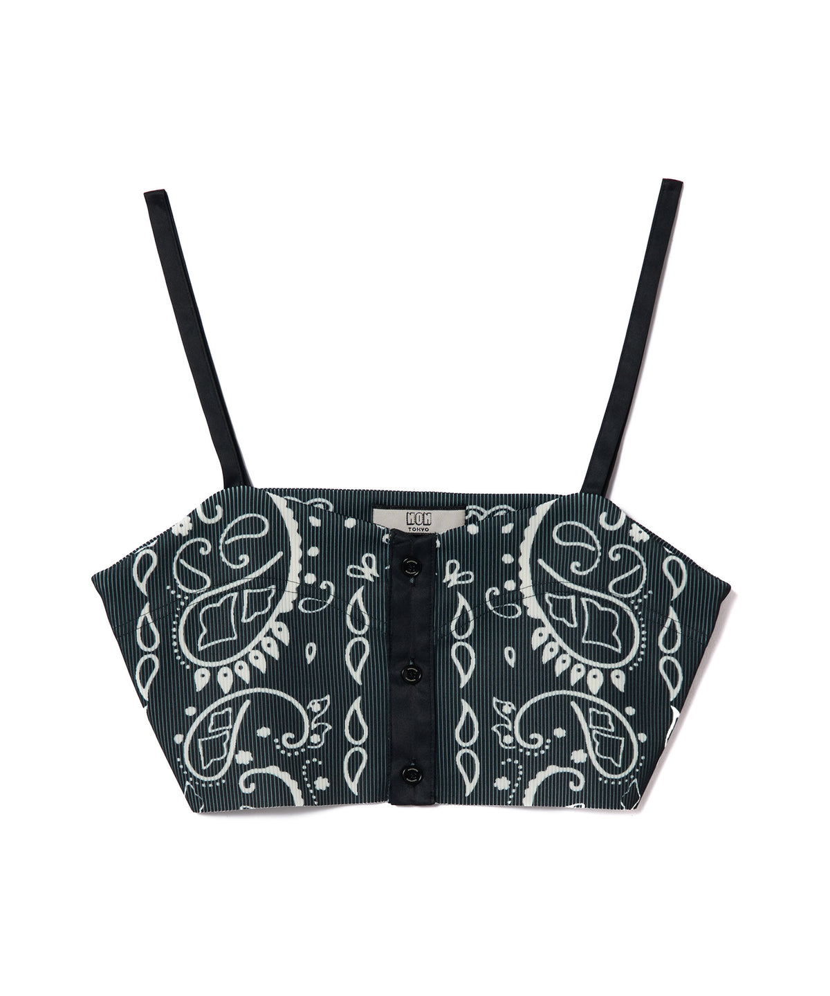 PRINT RIB BUSTIER