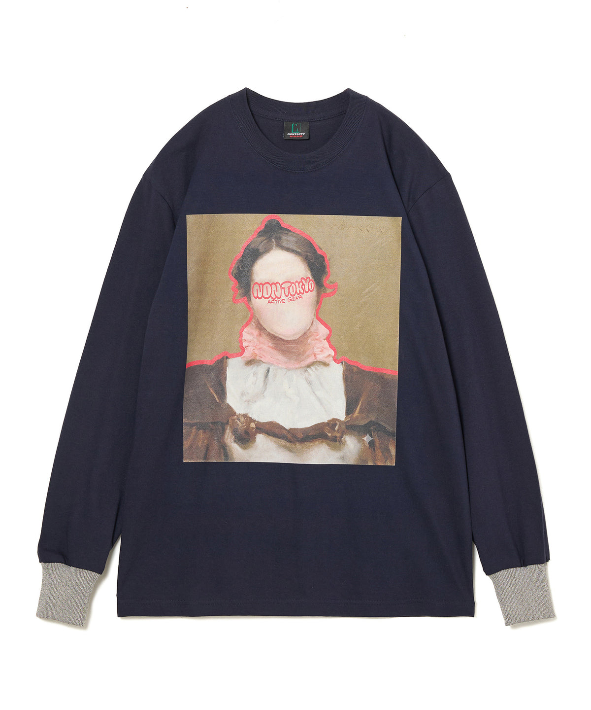 PRINT L/S T-SHIRT(FACE)