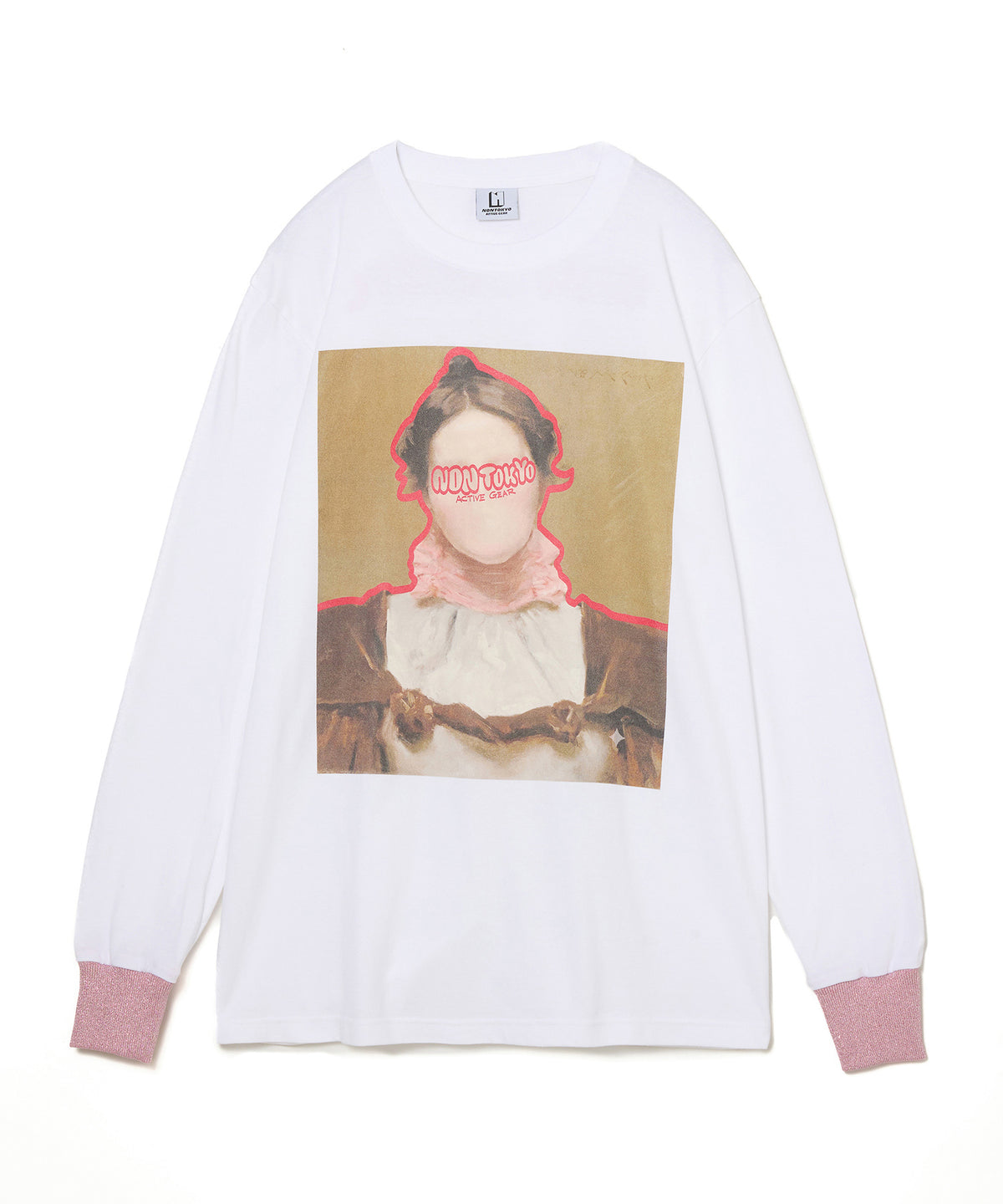 PRINT L/S T-SHIRT(FACE)