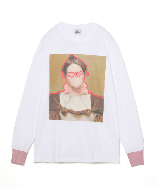PRINT L/S T-SHIRT(FACE)