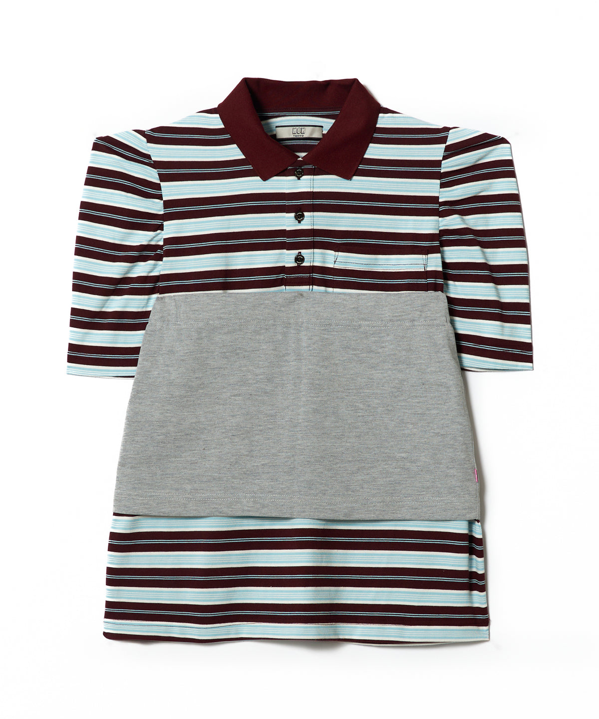 3WAY BORDER POLO SHIRT