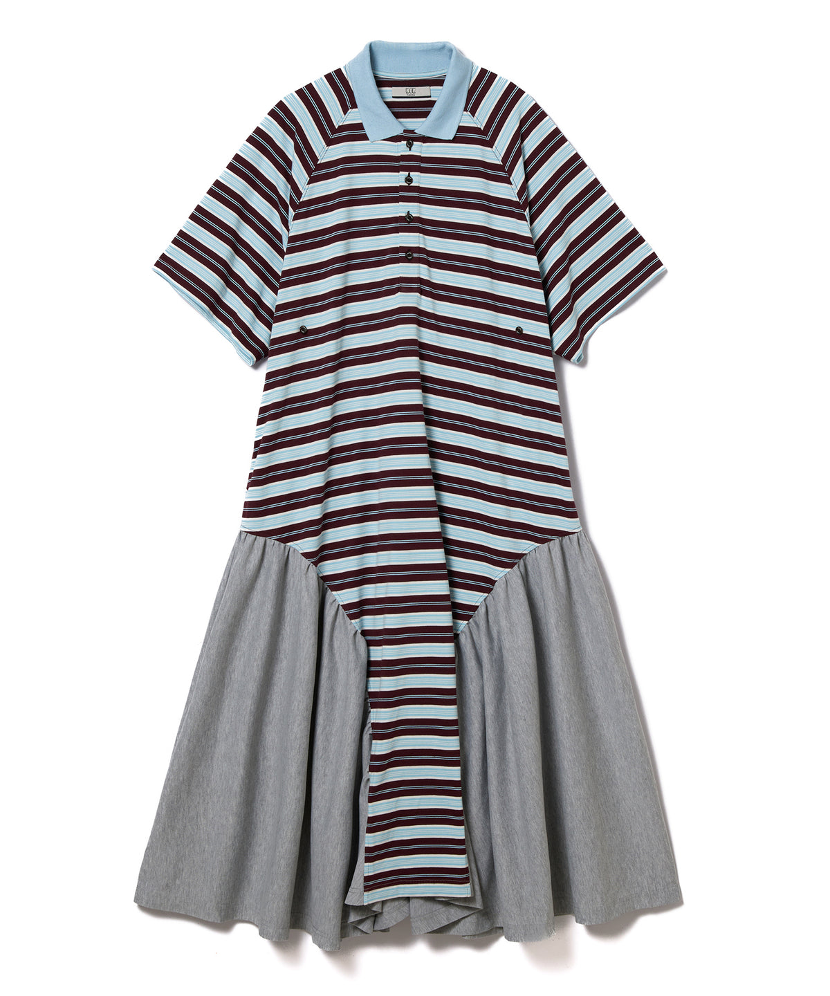 BORDER POLO ONE-PIECE