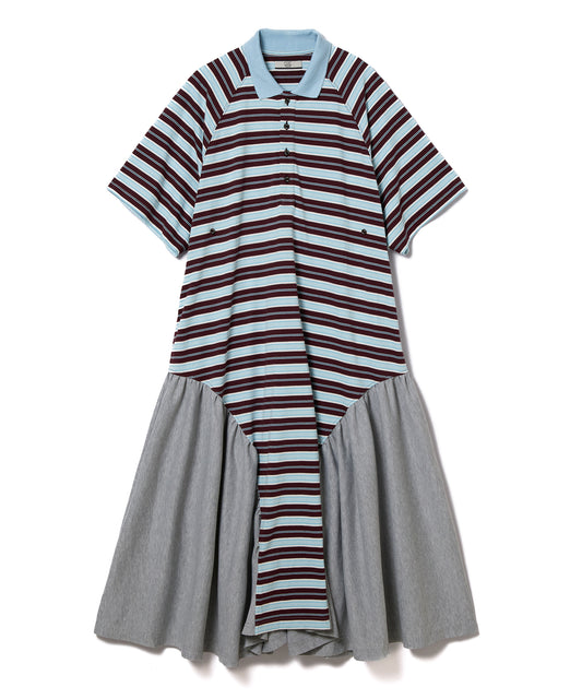 BORDER POLO ONE-PIECE