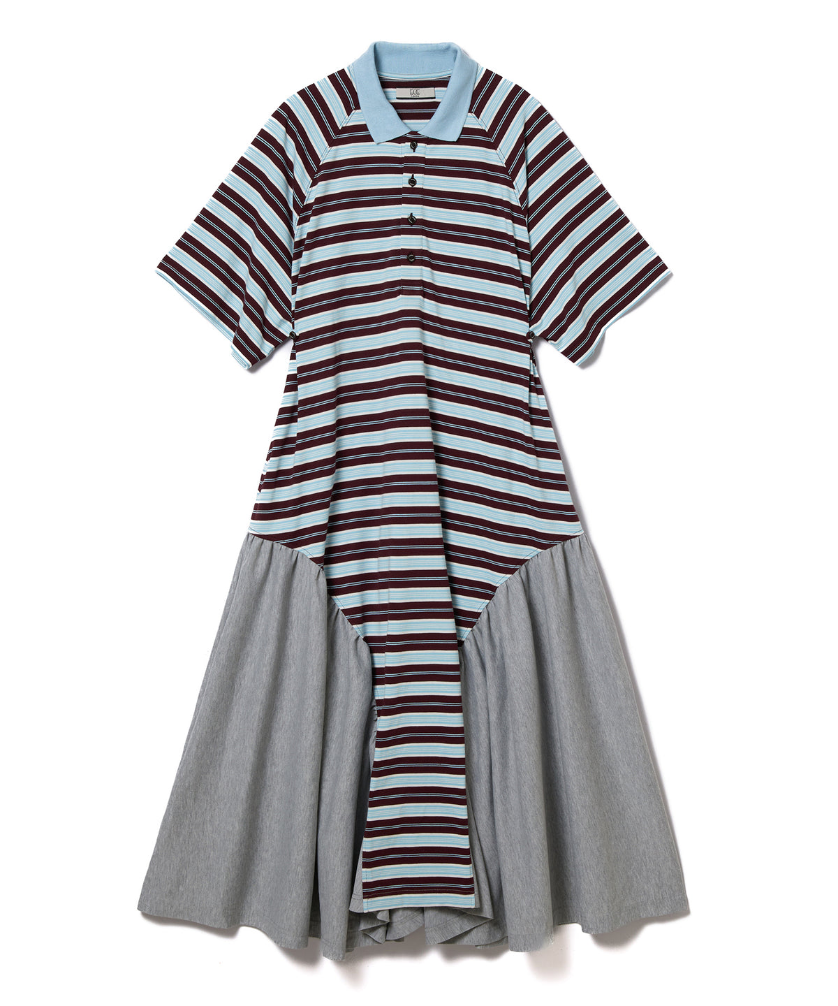 BORDER POLO ONE-PIECE