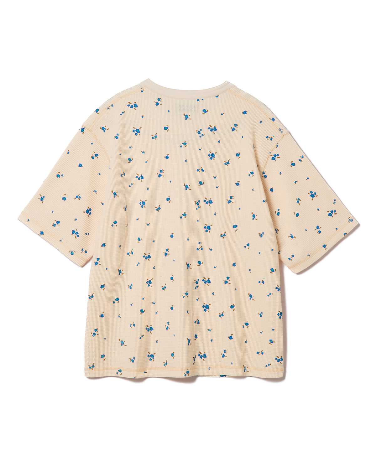 THERMAL FLOWER HENRY NECK T-SHIRT
