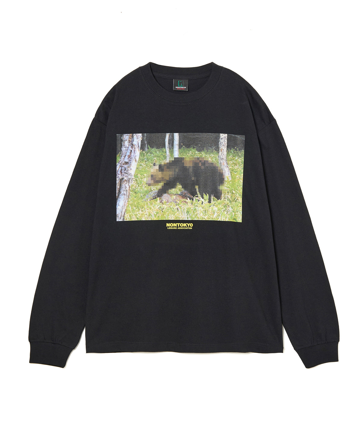PRINT L/S T-SHIRT(MOSAIC BEAR)