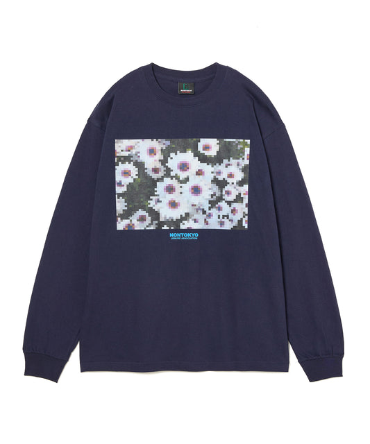 PRINT L/S T-SHIRT(MOSAIC FLOWER)