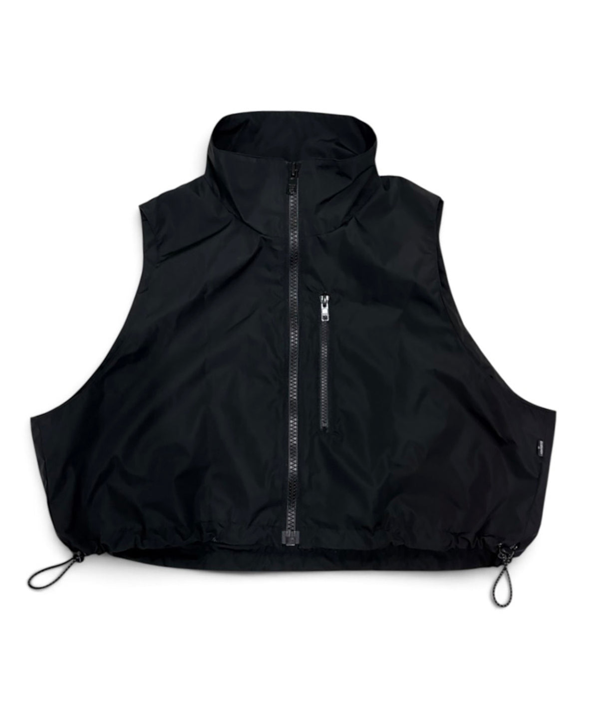 LAMINATED TAFFETA SHORT VEST