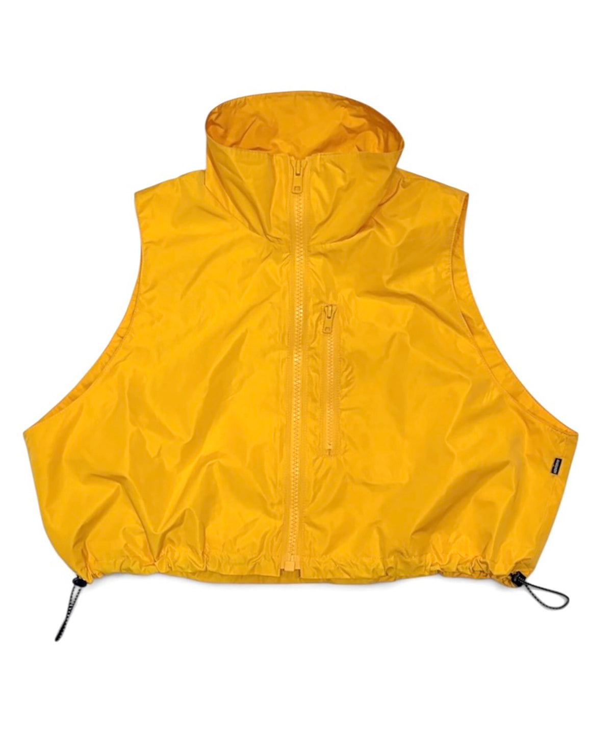 LAMINATED TAFFETA SHORT VEST