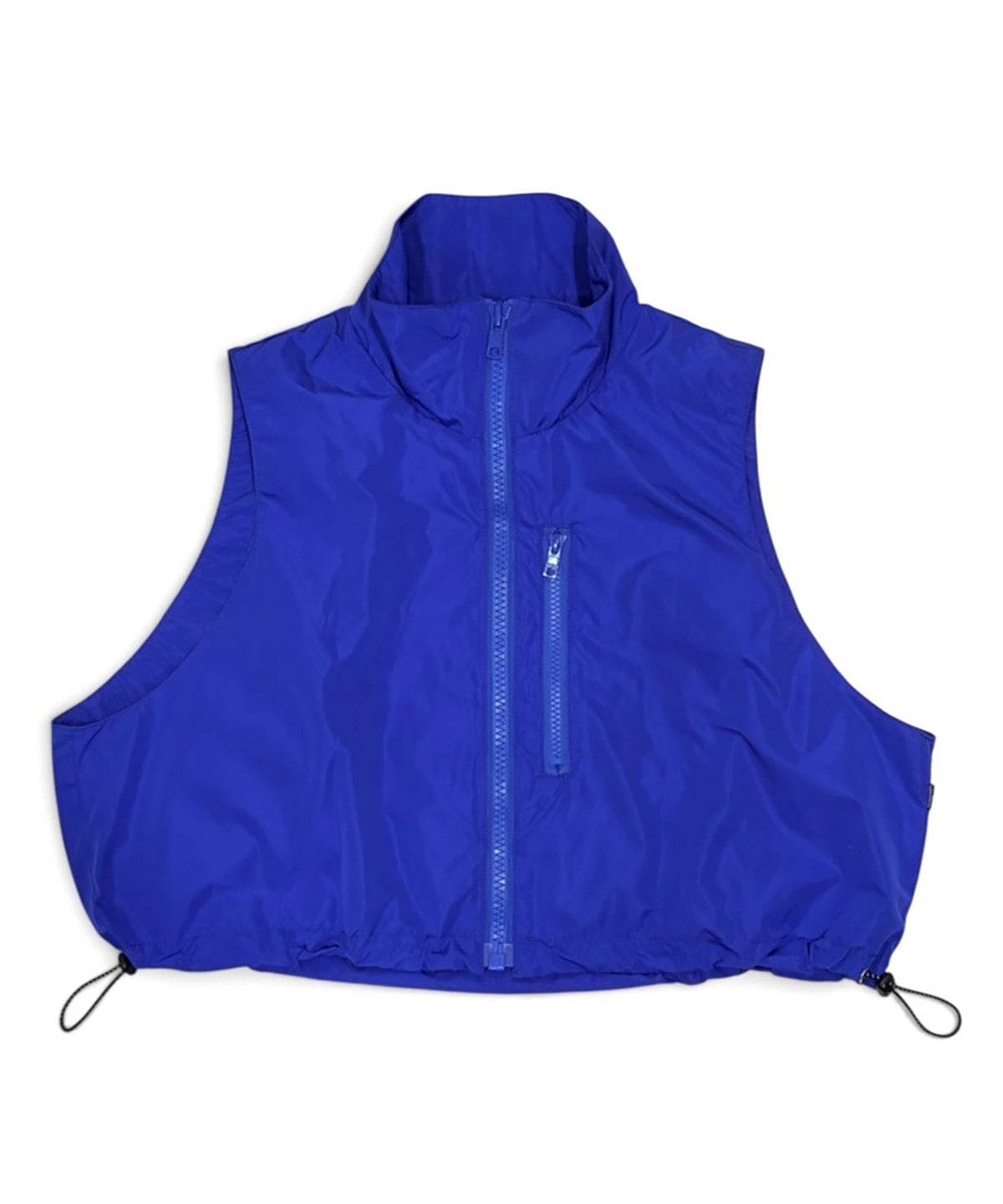LAMINATED TAFFETA SHORT VEST