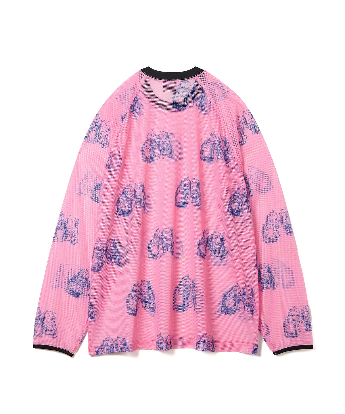 PRINT MESH PULLOVER & SCARF