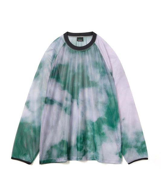 PRINT MESH PULLOVER & SCARF